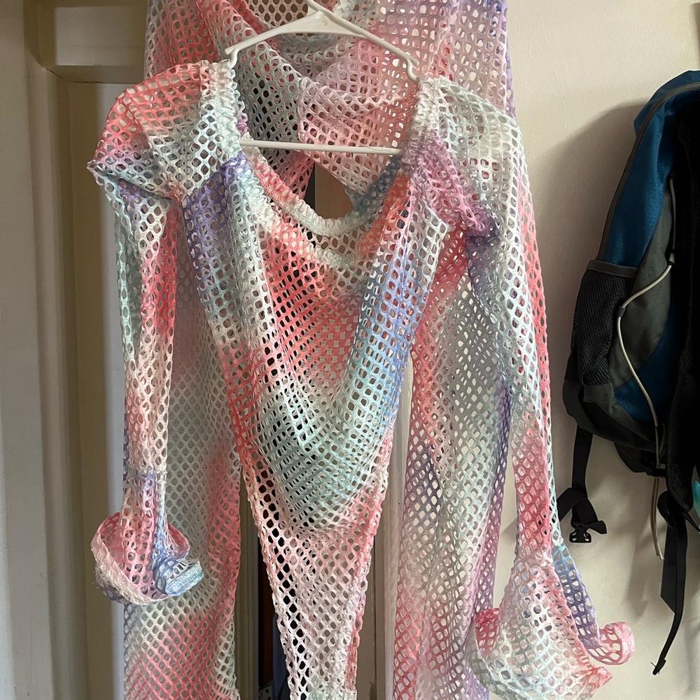 Colorful Mesh Two-Piece Set - Picture 5 of 5